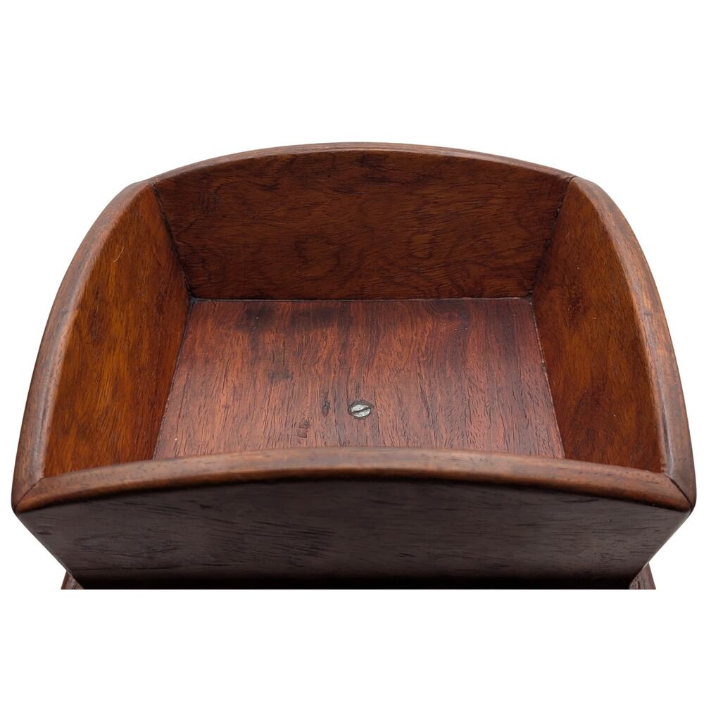 Vintage Colonial 60s Wooden Pedestal Compote Fruit Bowl - Picture 3 of 13